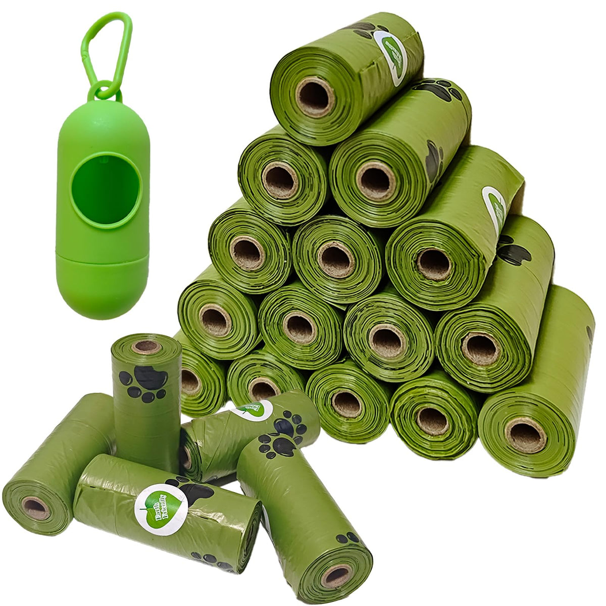 LICZINOIZO enhanced-strength dog poop bags roll dispenser for quick cleanup on walks.