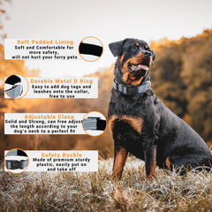 LIEVUIKEN safety locking buckle demonstrates quick-release and secure fit for dogs.