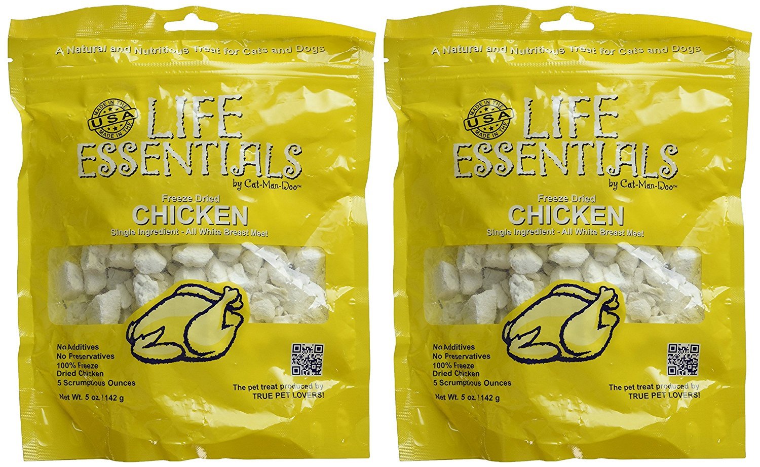 Life Essentials by Cat-Man-Doo pack front shows USA-made quality.