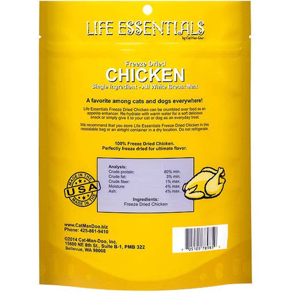 Life Essentials pet snack close-up showcases tasty texture for meals.
