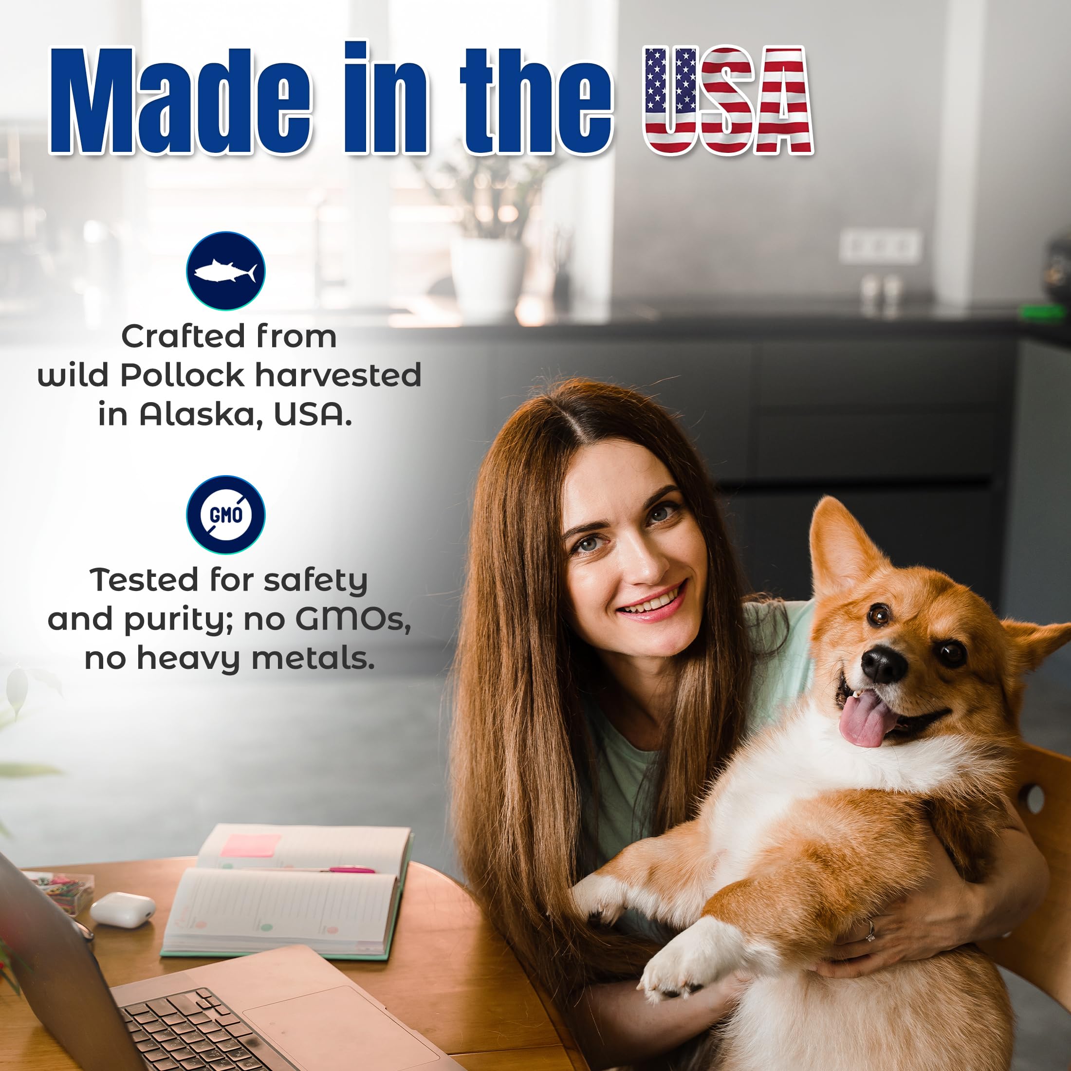 Life Line Pet Nutrition fish oil supports cat skin health.