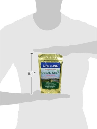 Life Line Organic Ocean Kelp Powder: etiqueta certificada para seguridad orgánica