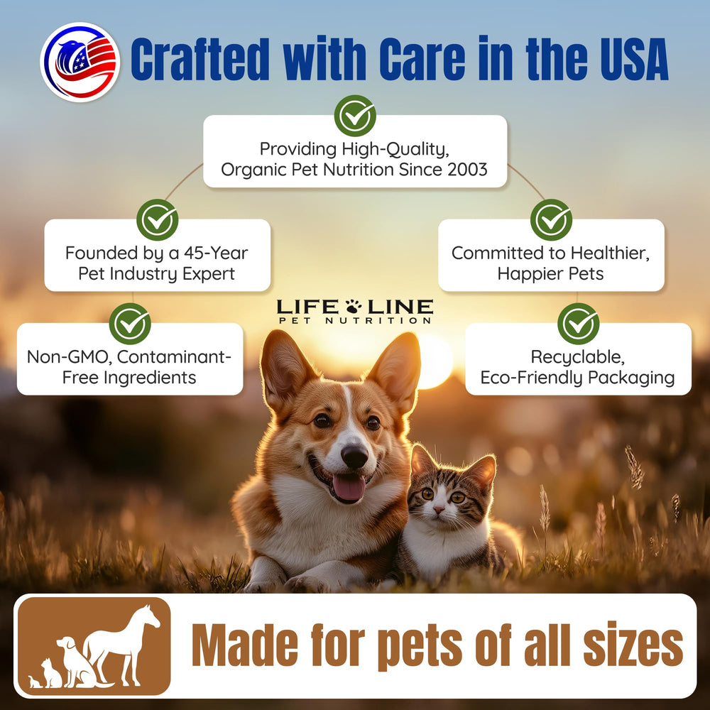 Life Line Organic Ocean Kelp Powder: uso diario para mascotas de todas las edades