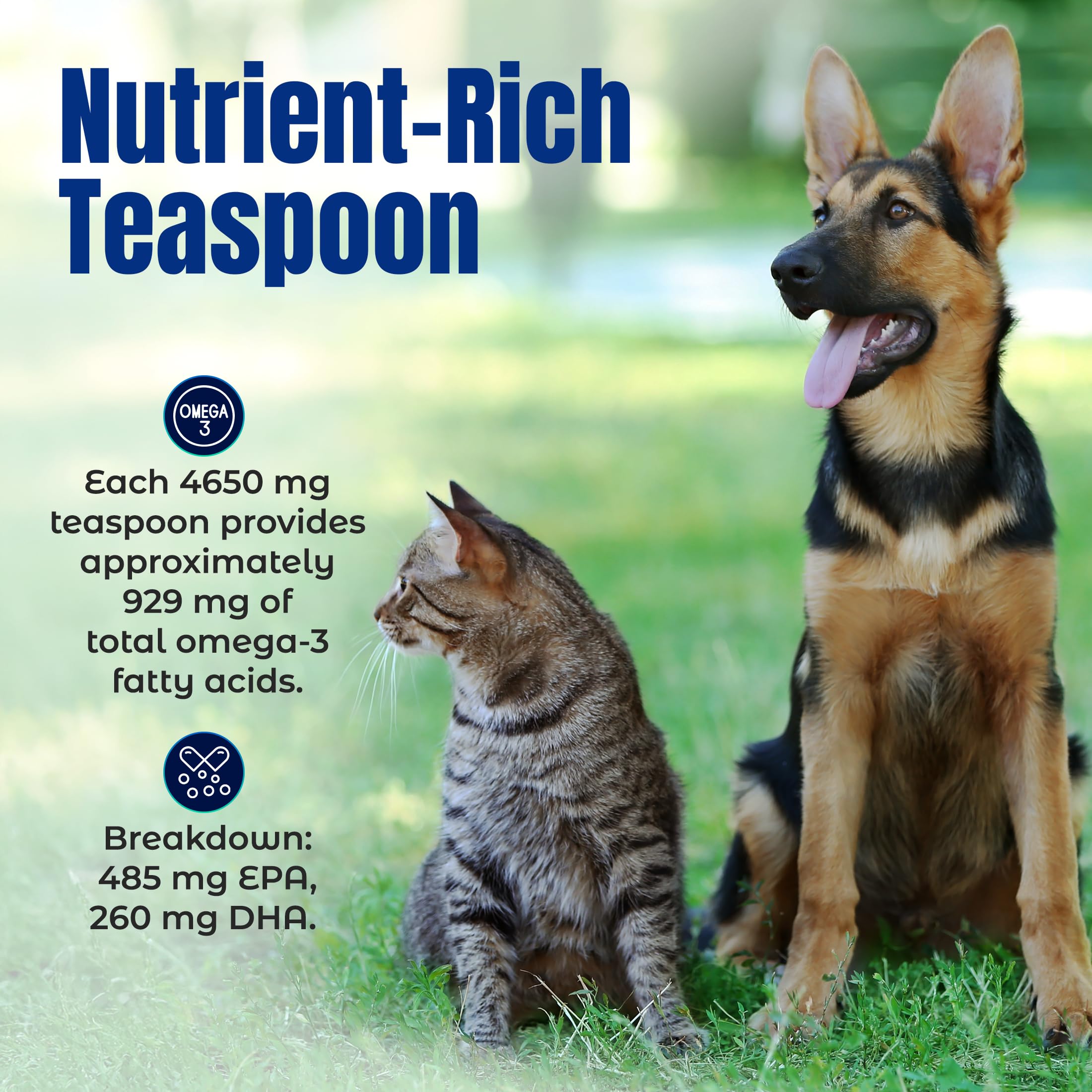 Life Line Pet Nutrition fish oil for cats supports skin health.