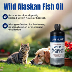 Life Line Pet Nutrition dispensing cap demonstrates mess-free dosing.