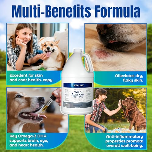 Life Line Pet Nutrition fish oil label highlights Alaska sourcing and purity.