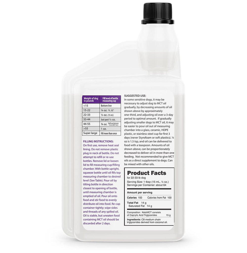 LifeSense C8 MCT Oil dog health shot on countertop suggests daily wellness ritual