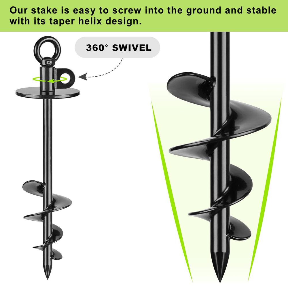 Lifeswell tapered screw tip promotes easy ground installation.