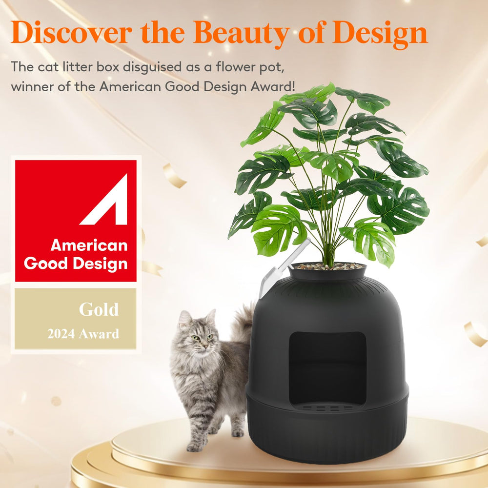 Lifewit hidden litter box carbon filter top demonstrates odor control