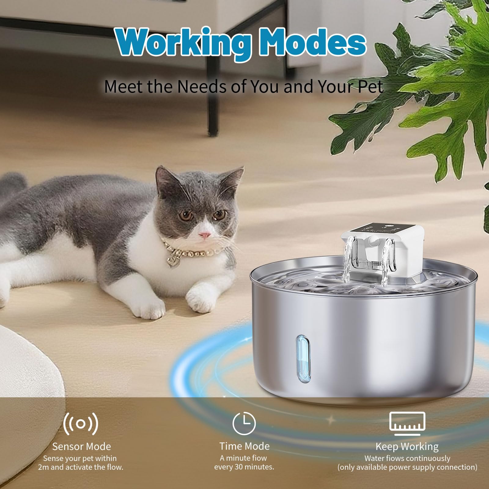 LIFFY large 7L basin supports long intervals between refills for busy households.