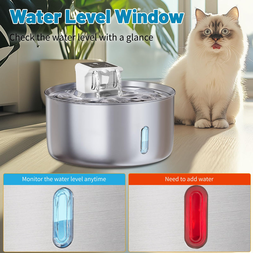 LIFFY quiet fountain operates under 30dB for calmer pets.