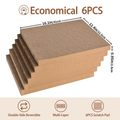 LIFLIX dense cardboard core resists tearing from claws