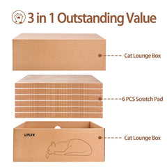 LIFLIX lounge box provides a cozy resting area for felines