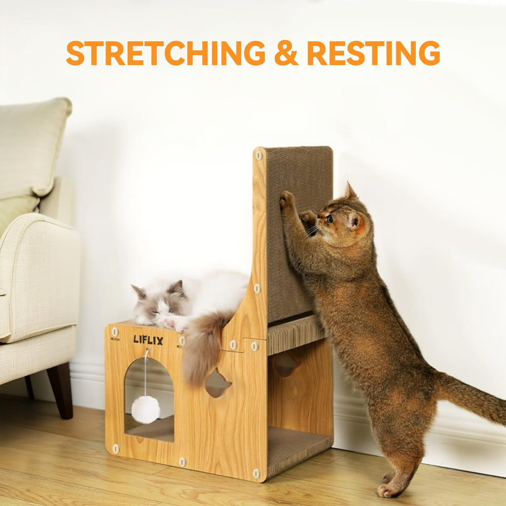 LIFLIX hideaway interior for cozy cat naps.