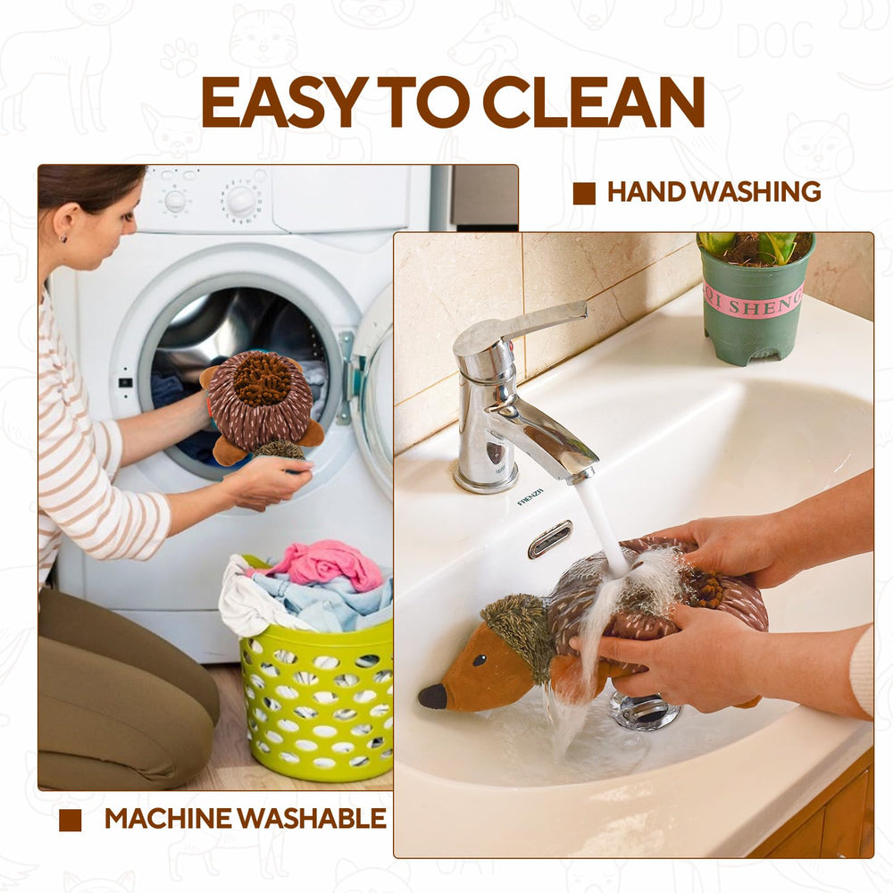 LIFLIX machine-washable dog toy simplifies post-play cleanup.