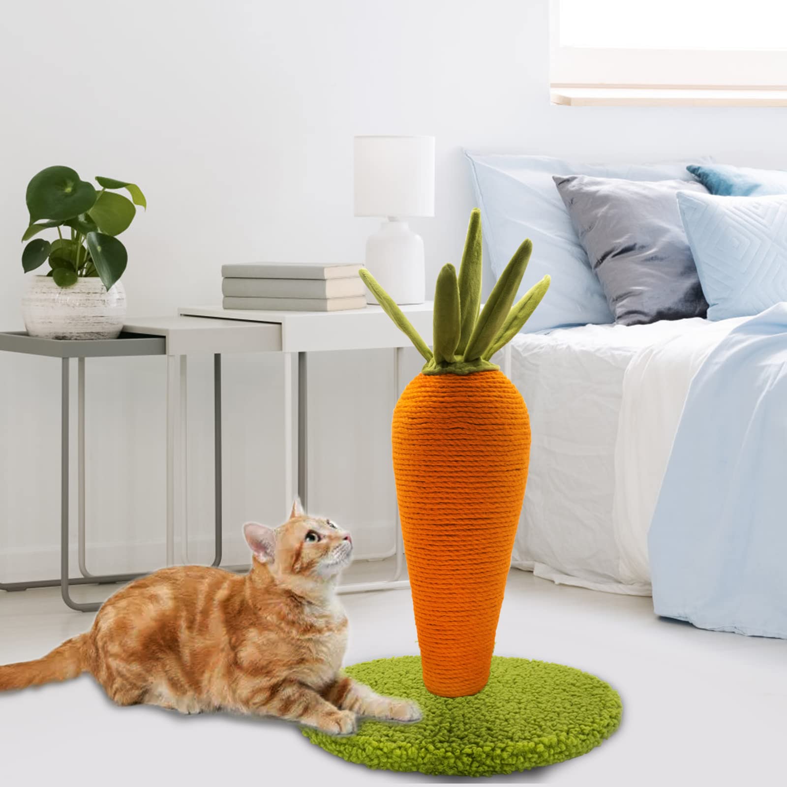 LIFLIX compact scratching activity helps redirect scratching from furniture.