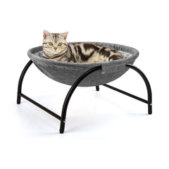 LIFLIX raised cat hammock bed setup provides an elevated cozy spot for indoor cats.
