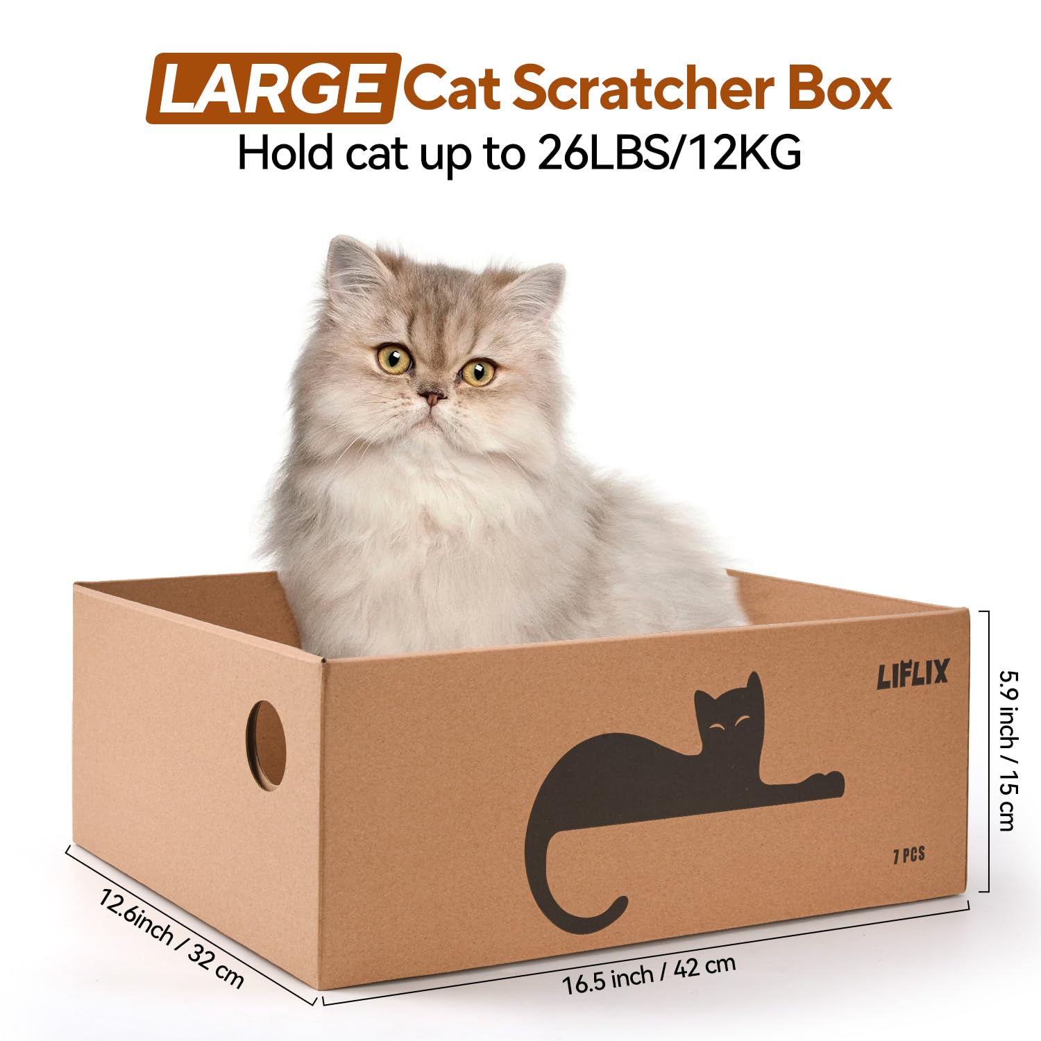 LIFLIX reversible scratching pads demonstrate double-sided longevity for cats.
