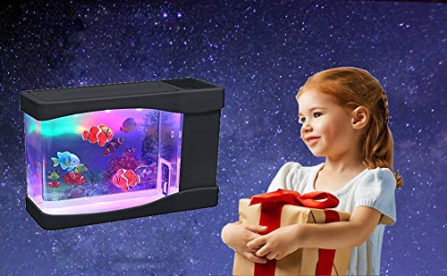 Lightahead aquarium with cable power option for flexible placement.