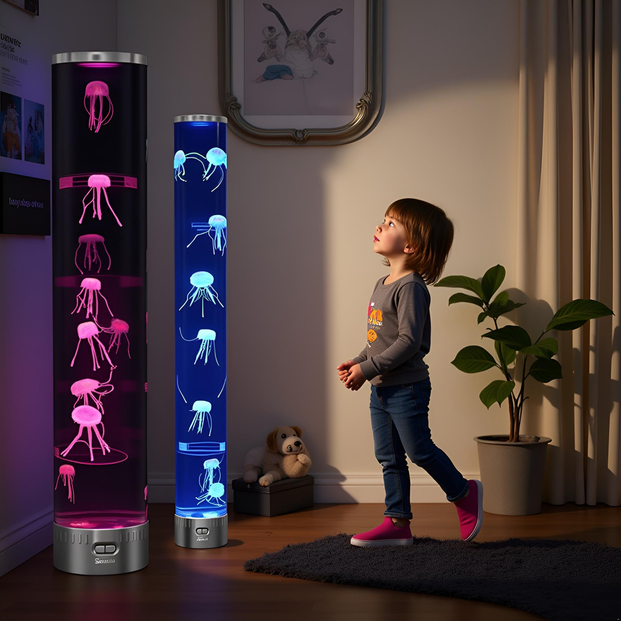 Lightahead LED Jellyfish Aqua Mood Lamp gift-packaging suitable for gifting.