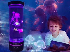 Lightahead LED sensory jellyfish lamp 16-inch stature makes a dramatic room accent