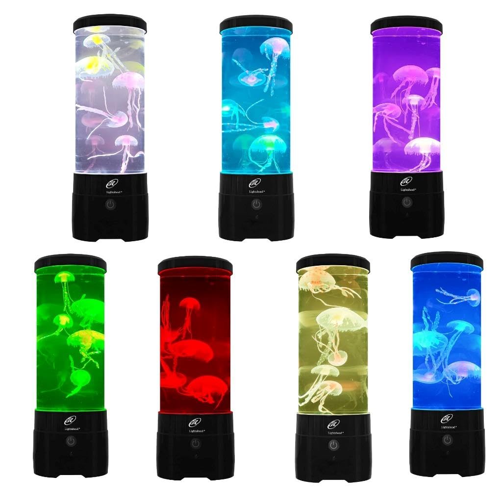 Lightahead jellyfish lamp in an office setting adds calming, creative ambience.