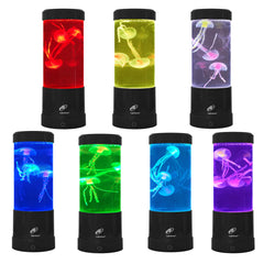 Lightahead jellyfish lamp side panel showing compact desk footprint for home office use