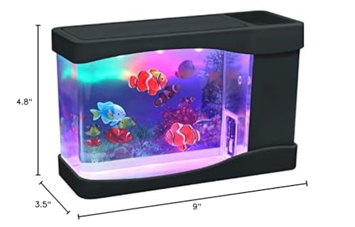 Lightahead small sensory aquarium decor perfect for desks and shelves.