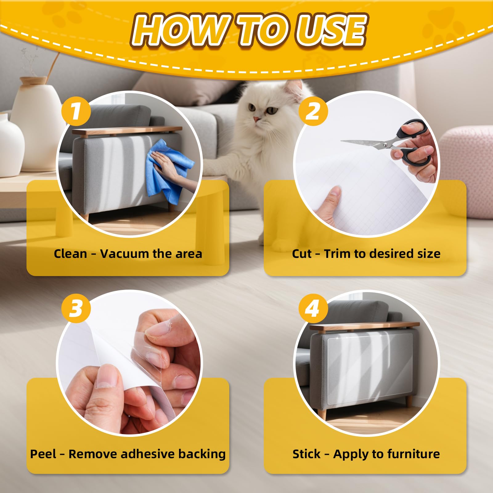 LIHBIH easy-trim fit for curved areas makes setup quick and clean