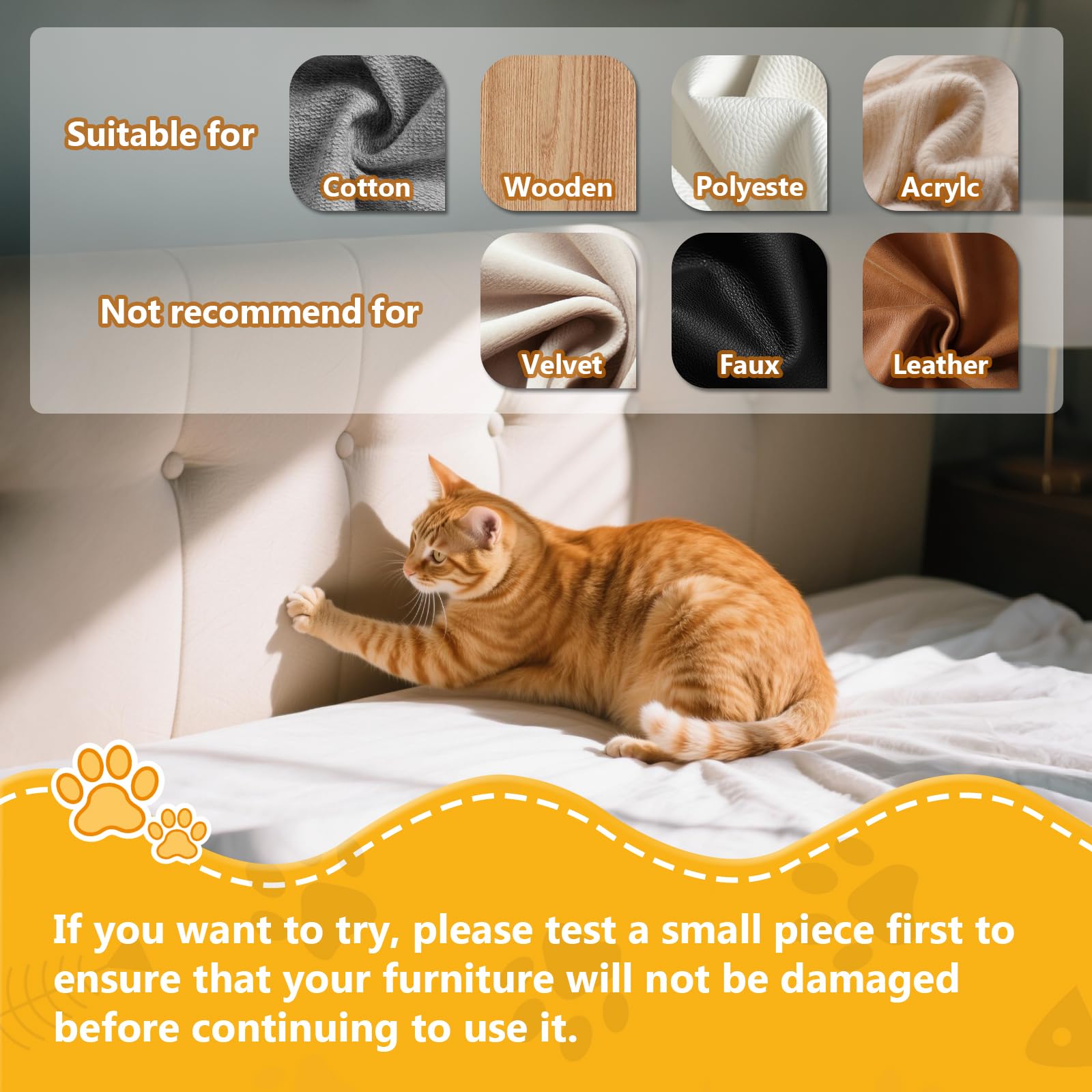 LIHBIH pet-safe no-residue adhesive ensures furniture remains intact