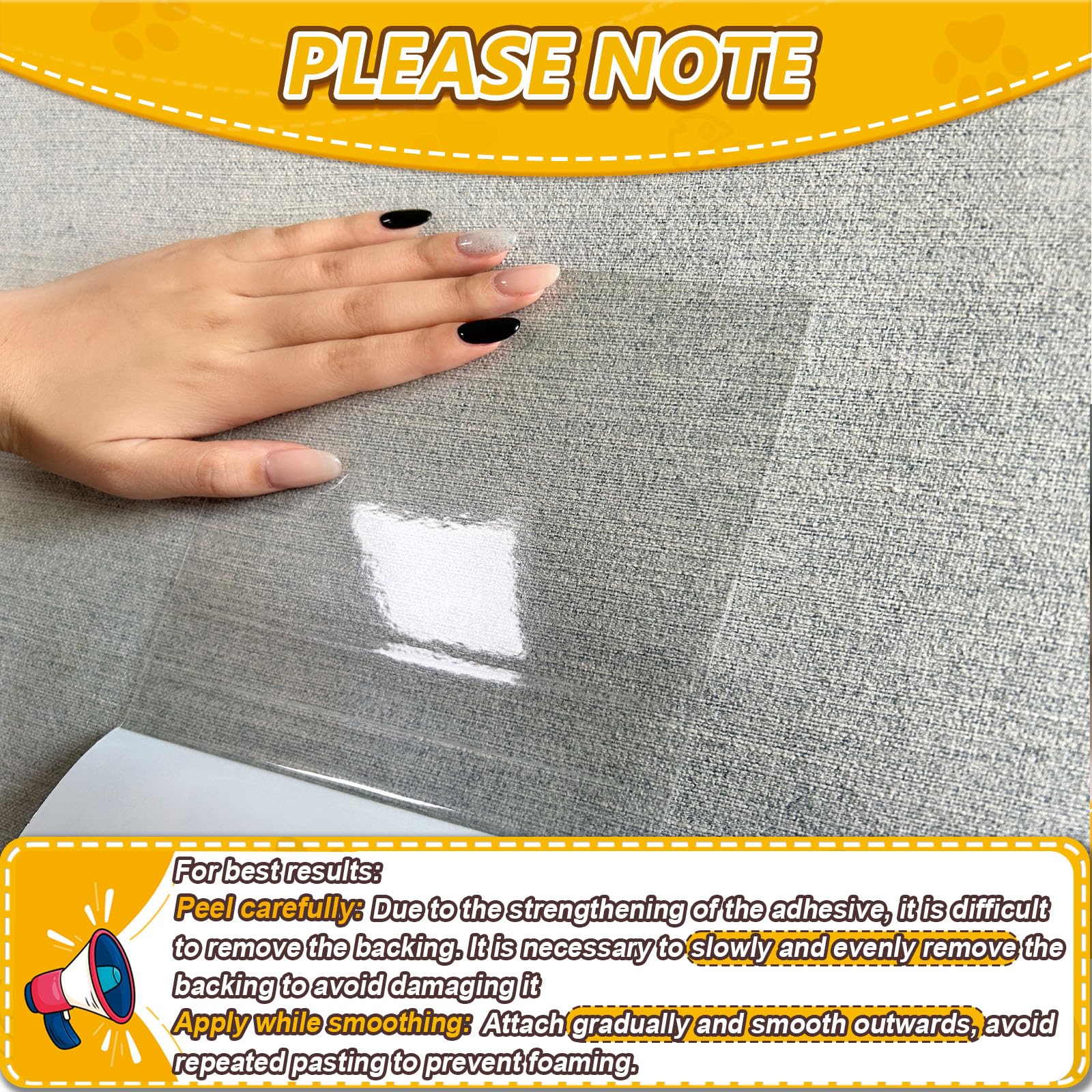 LIHBIH protective tape with clips and pins secures protection on furniture fabrics