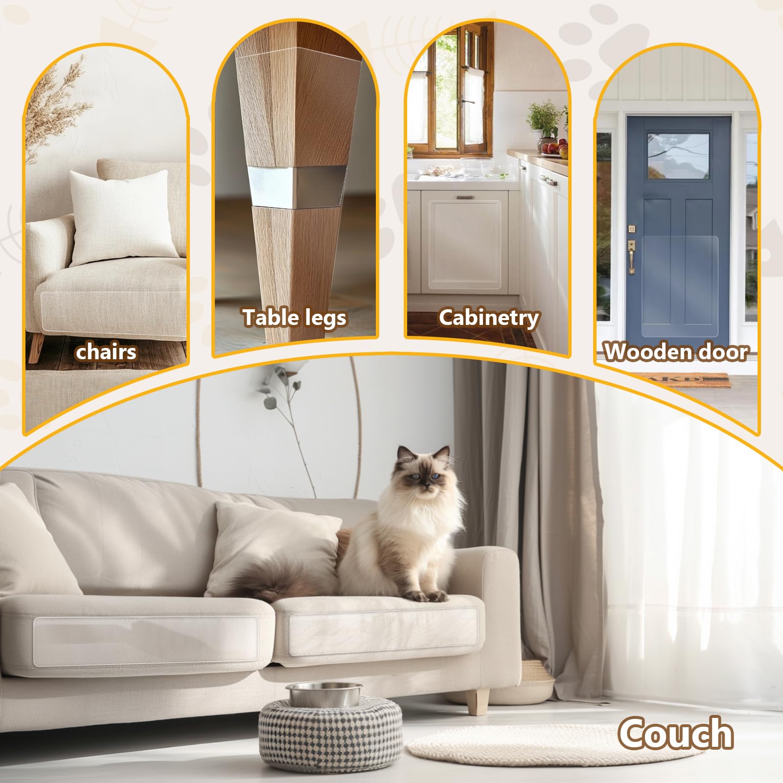 LIHBIH universal protector applies to chairs, doors, and shelves for general home protection