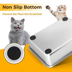 LIHONG bottom with rubber feet prevents slips and floor scratches.