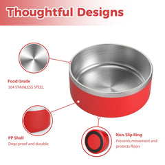 LIHOOOOM large-capacity bowl holds 980g food and 2200ml water for big dogs