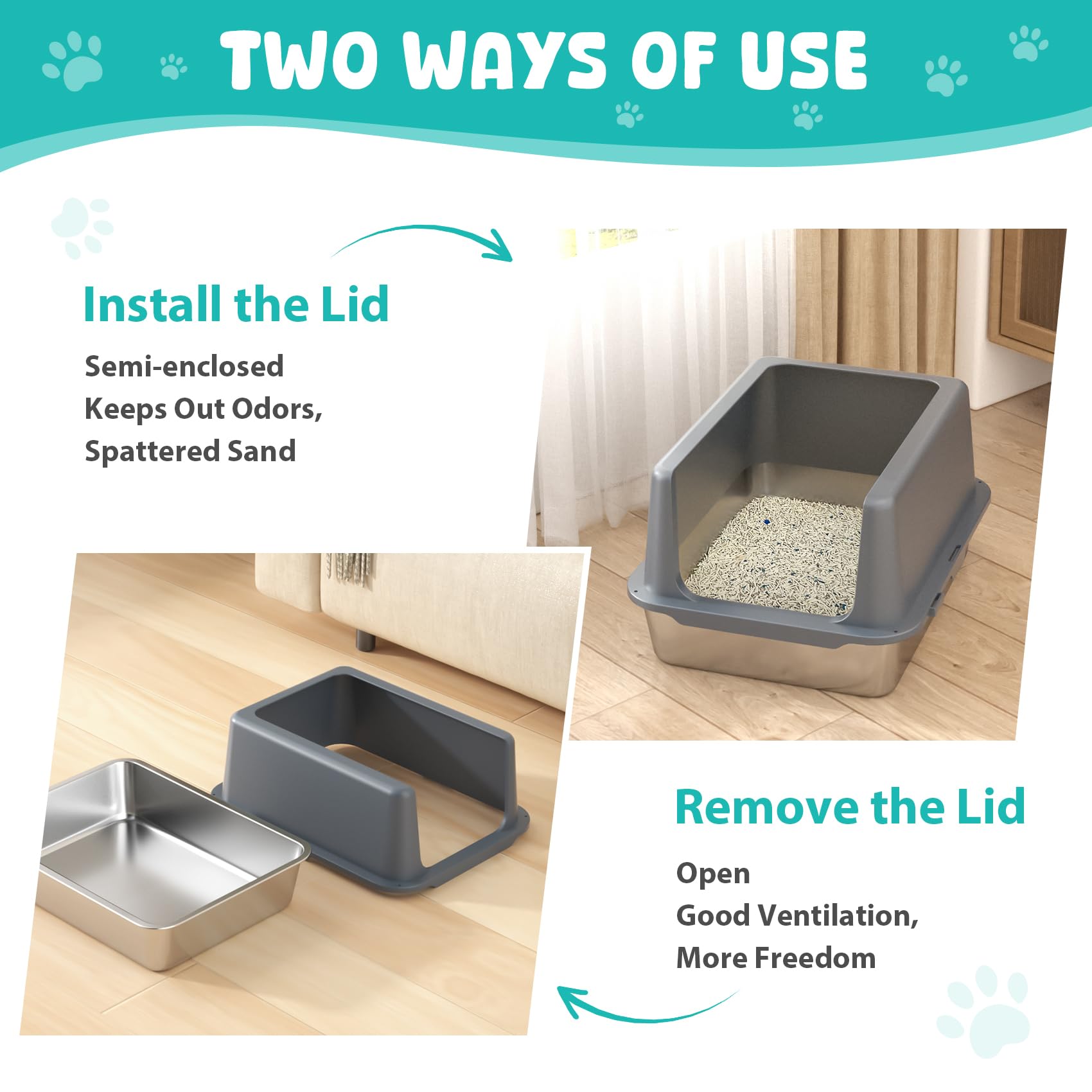 LIHOOOOM large-cat compatibility supports households with several felines.