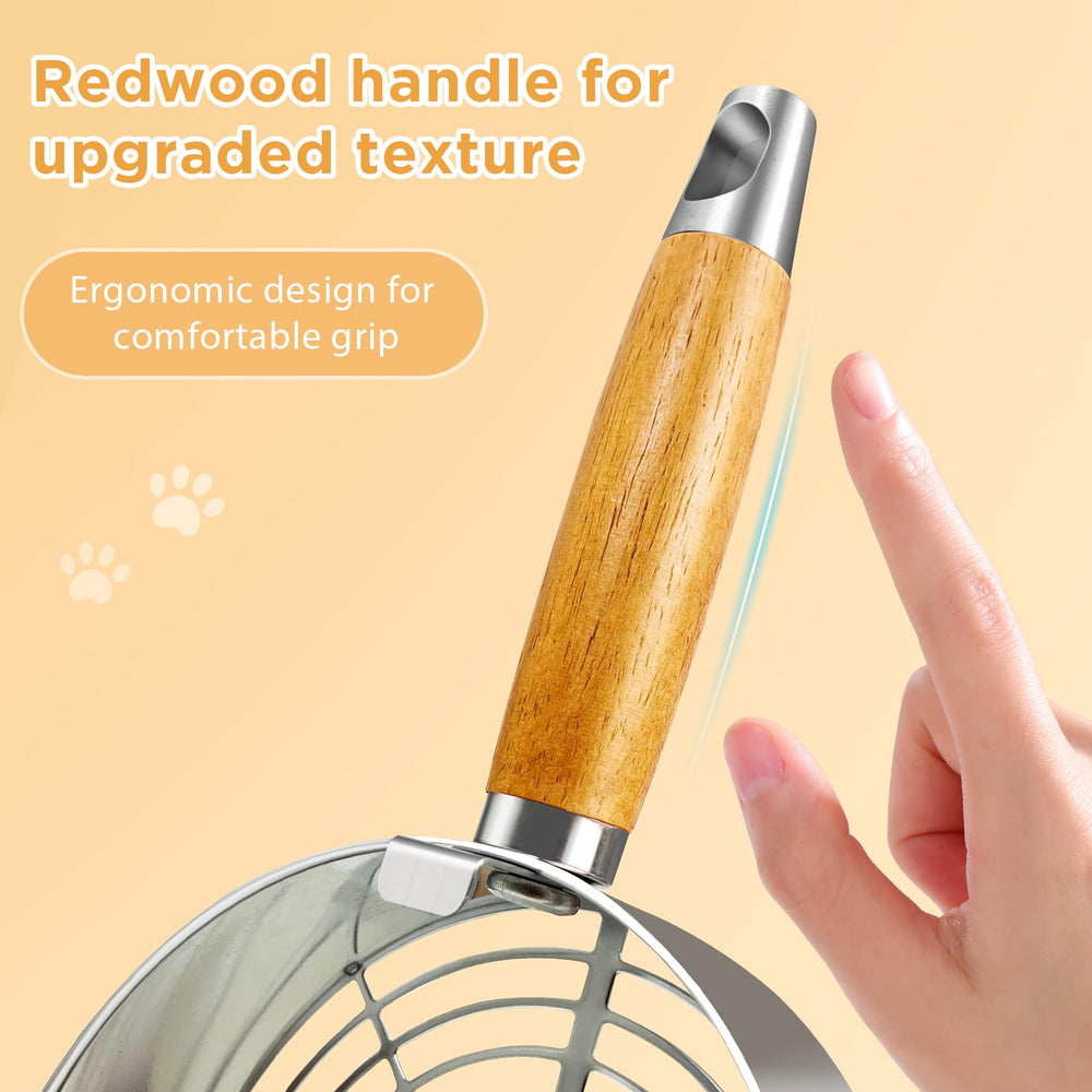 LIHOOOOM polished-steel-scoop-cleaning enables quick rinse with no residue.