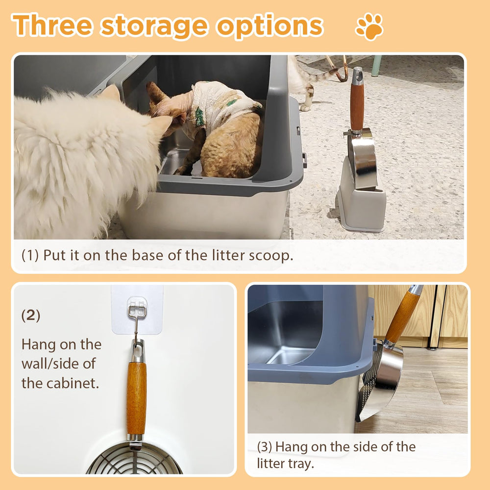 LIHOOOOM sponge-scrubber-for-litter provides residue-free cleaning after scooping.