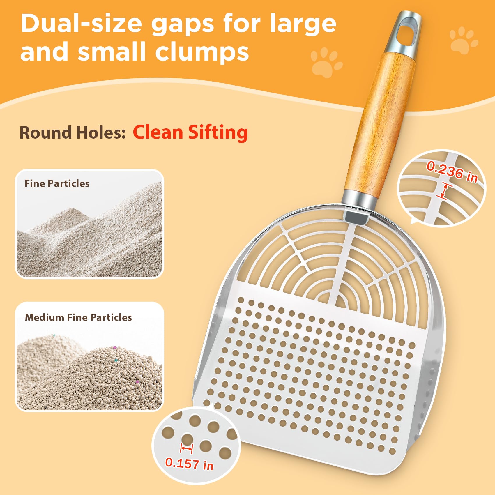 LIHOOOOM wall-hook-storage-option saves space for tidy litter area.