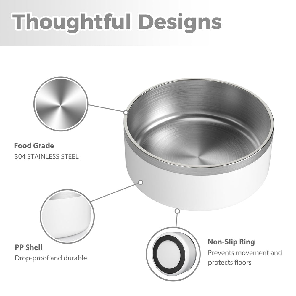 LIHOOOOM dog bowl capacity 980g of food and 2200ml of water for larger pets