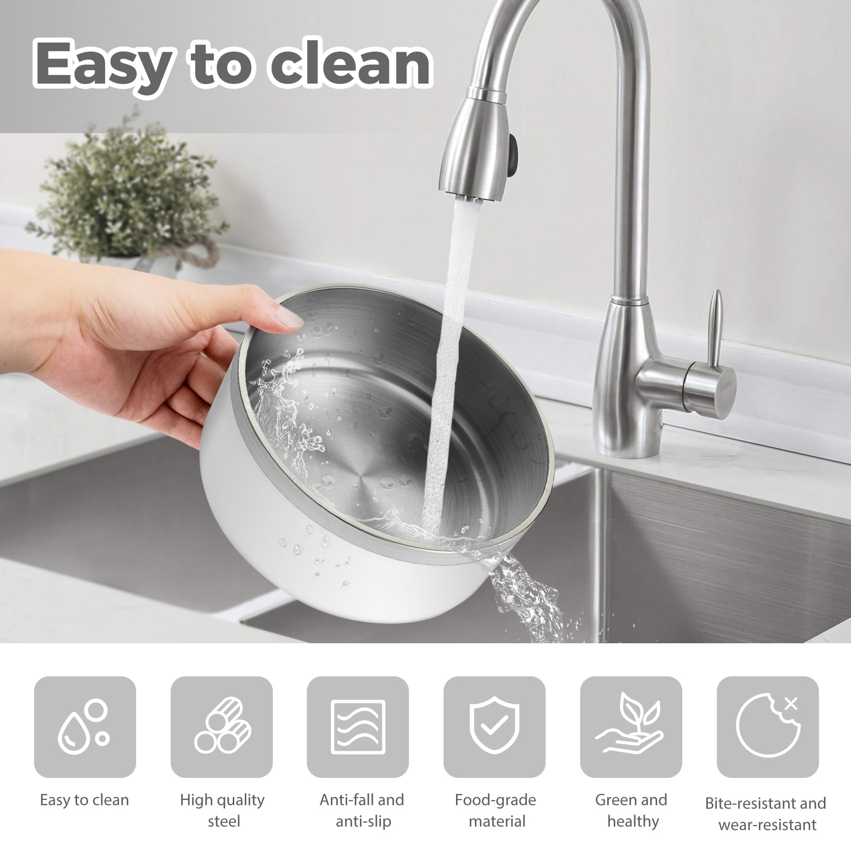 LIHOOOOM dog bowl insulated design helps keep water cool longer