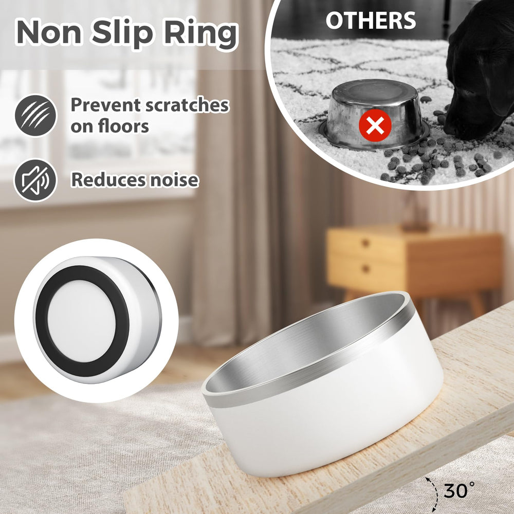 LIHOOOOM stainless steel dog bowl suitable for large dogs and cats