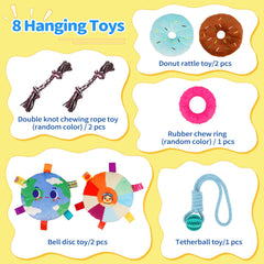 Liitrton bell toy adds bright jingles to encourage interactive exploration.