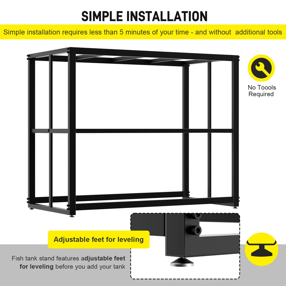 Likeem 40-gallon compatibility image highlights sturdy loading capacity for reliable use