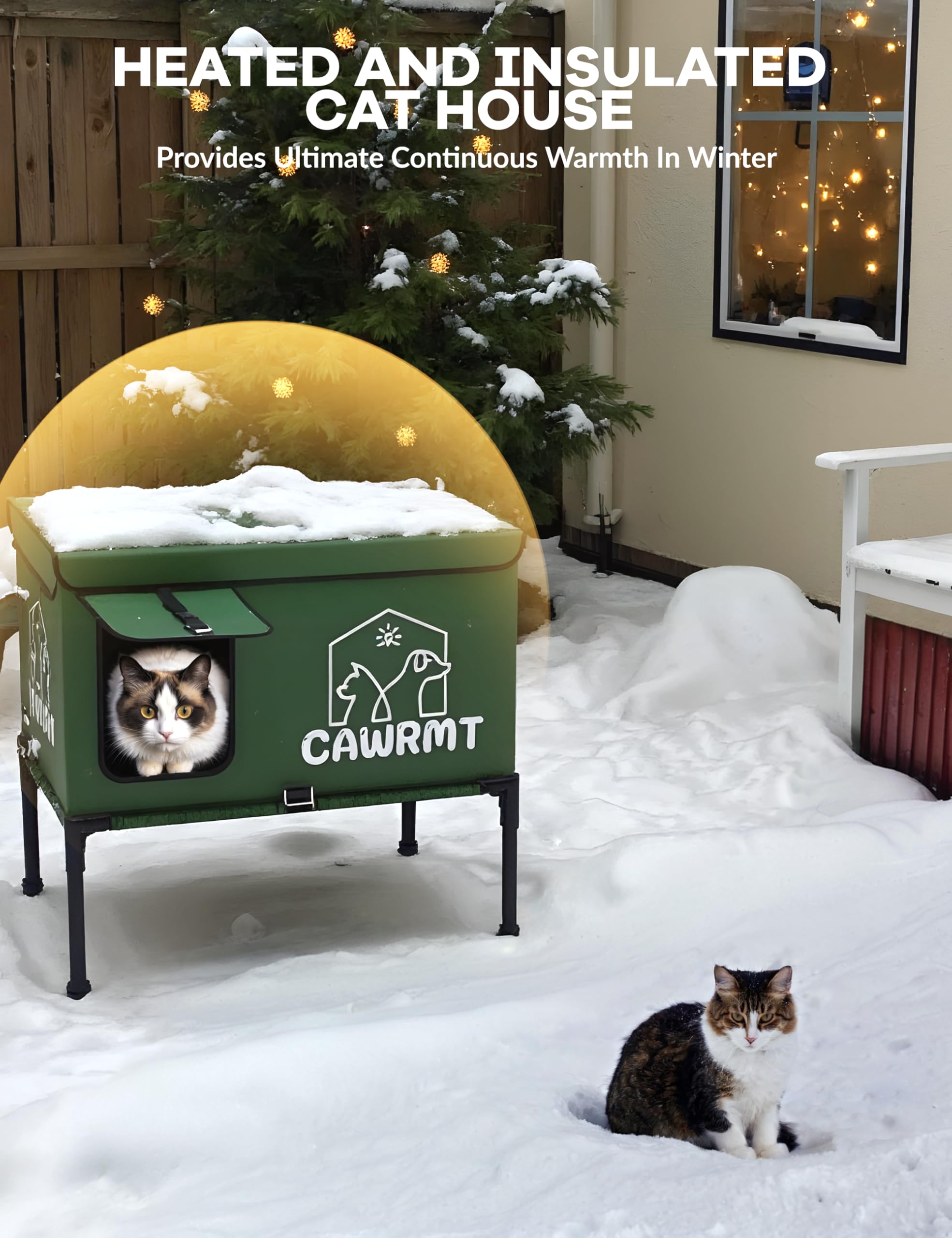 LiLadayd cat house entry doors ideal for feral shelter use.