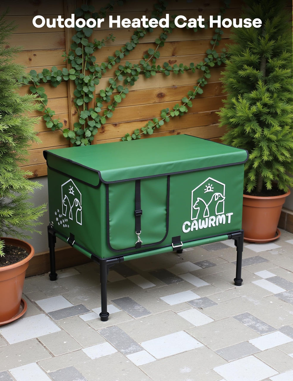 LiLadayd X-Large House windows provide ventilation while blocking rain.
