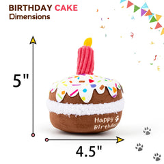 lilfrd dog birthday toy size 4-5 inch shows ideal fit for small to medium dogs