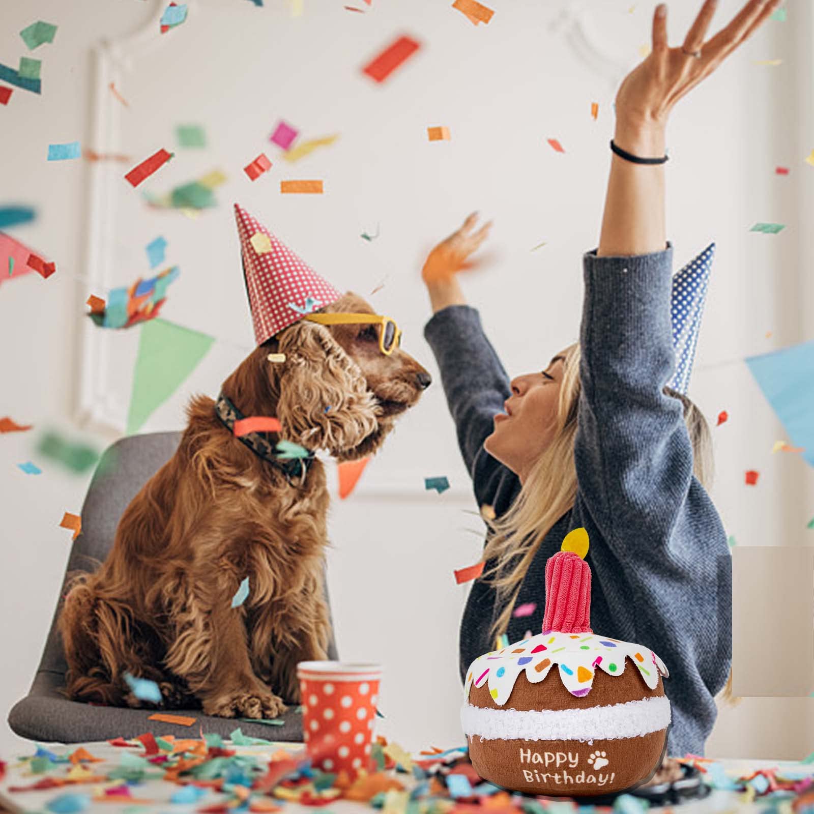 lilfrd dog birthday toy washable materials facilitate easy cleaning after playtime