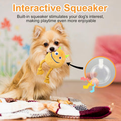 lilfrd dog toy squeaky rope teether encourages interactive tug and chewing