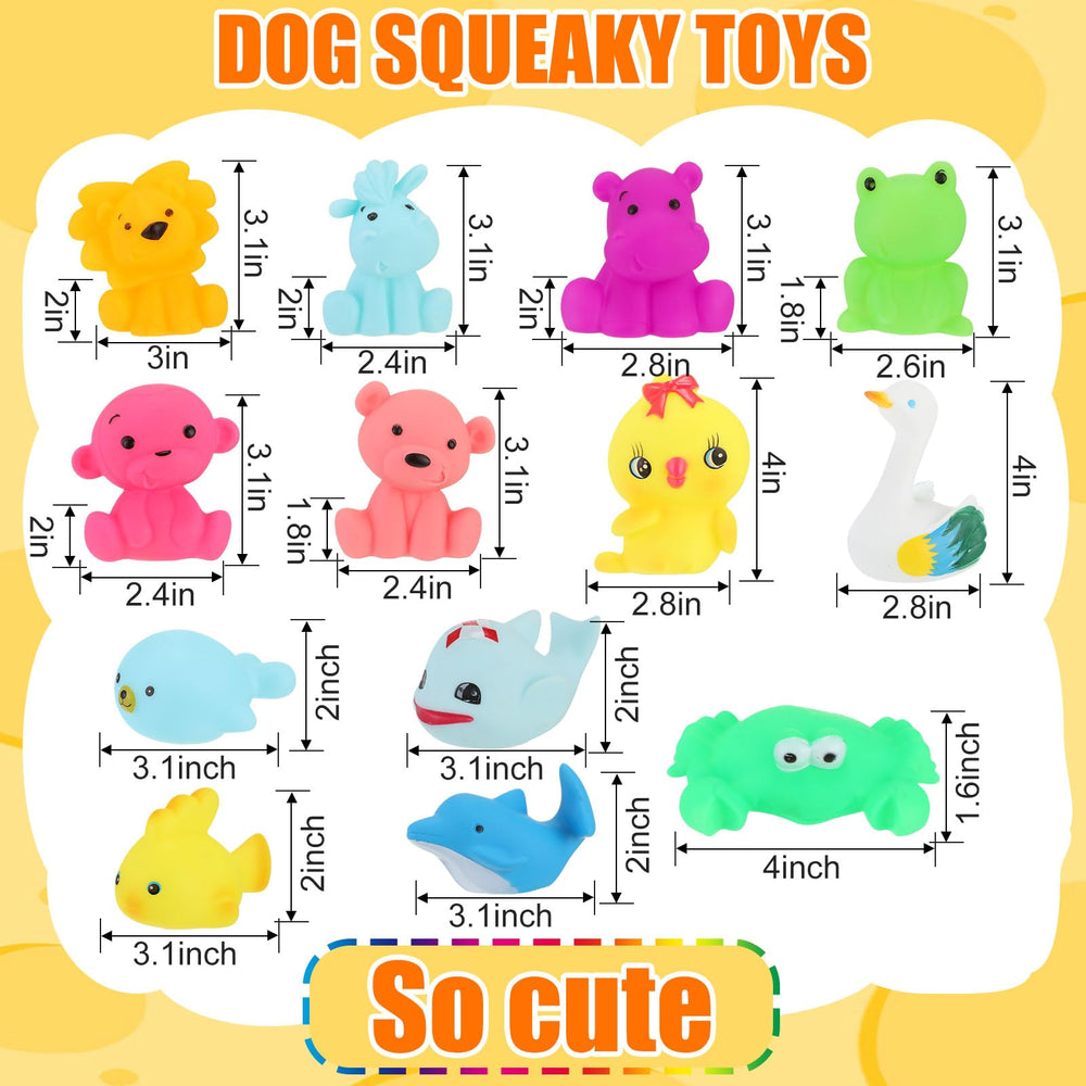 Liliful animal shapes squeaky toys feature varied designs to keep dogs engaged.