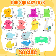 Liliful animal shapes squeaky toys feature varied designs to keep dogs engaged.